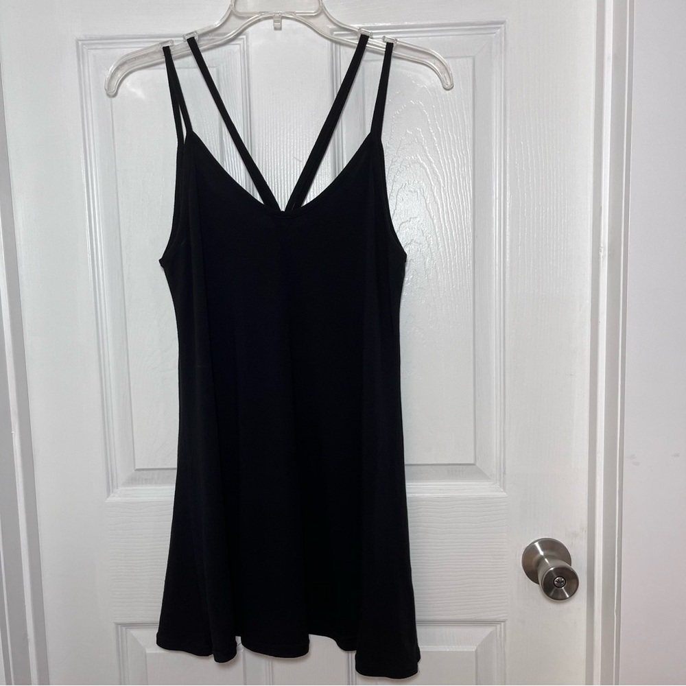 Poof! Black Strappy Top